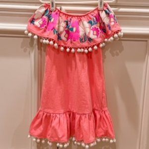 fabkids off the shoulder dress, size 4/5 (S)